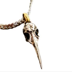 2 FOR $15 BUNDLE Viking Gothic Ravin Skull Unique Necklace Men or Kids